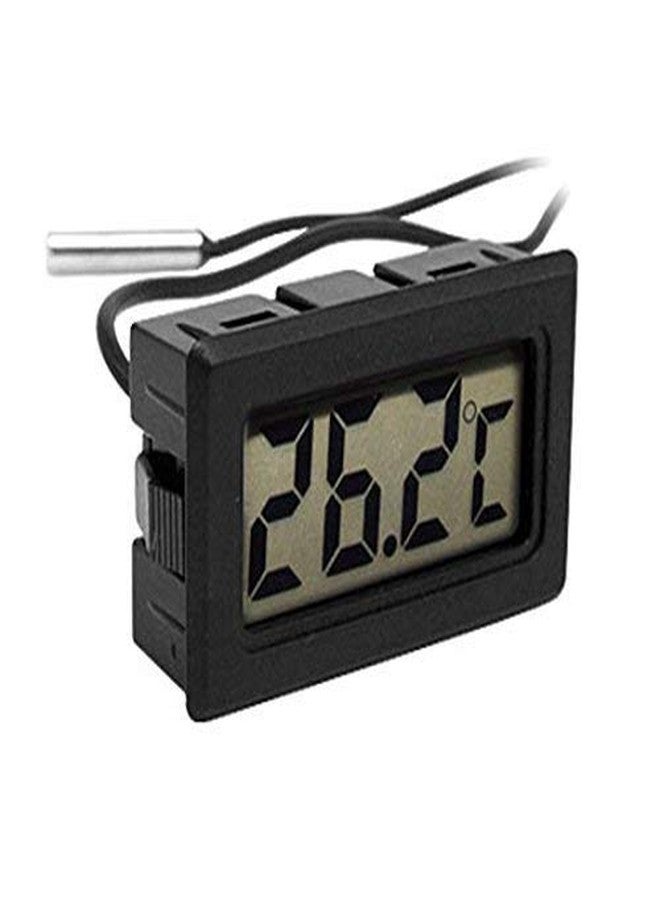 PAXMAX Digital Thermometer with LCD for Fridge or Aquariums with Wired Probe - Black color - Image 2